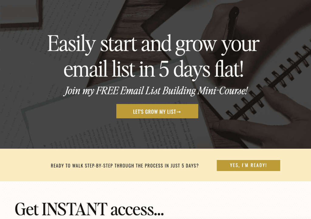 landing-page-email-list