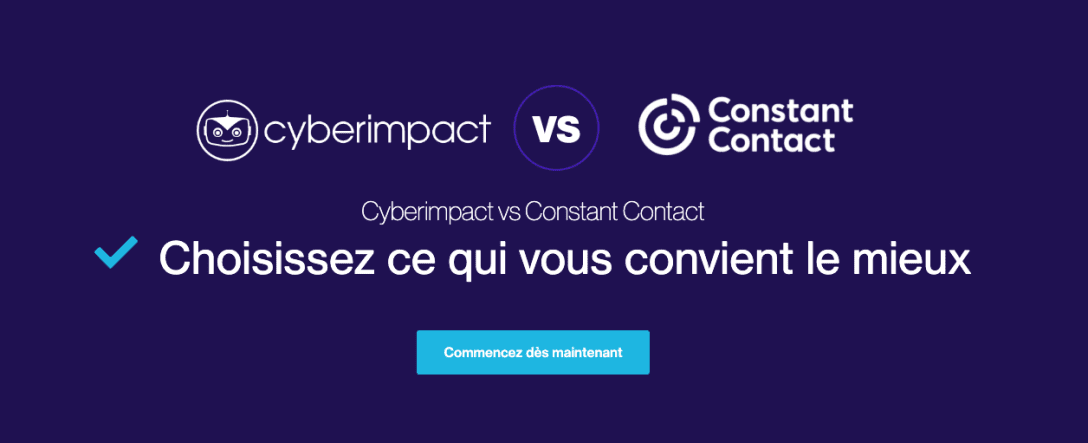 Cyberimpact VS Constant Contact comparatif